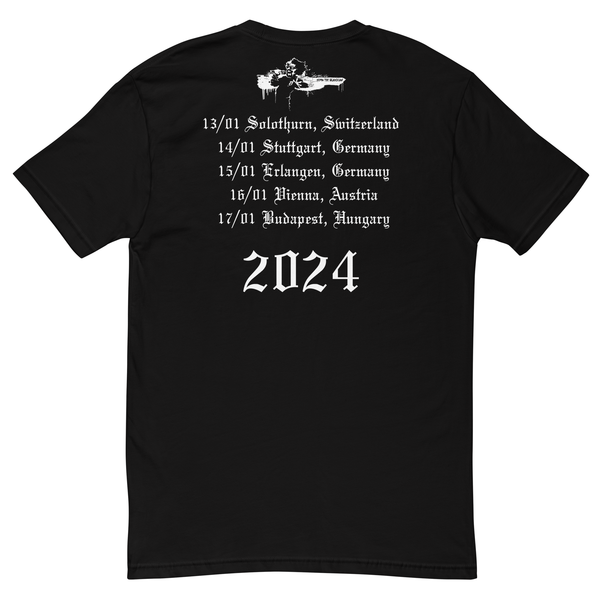 KTB Fury - Stuttgart - 2024 Euro Dates - Short Sleeve T-shirt