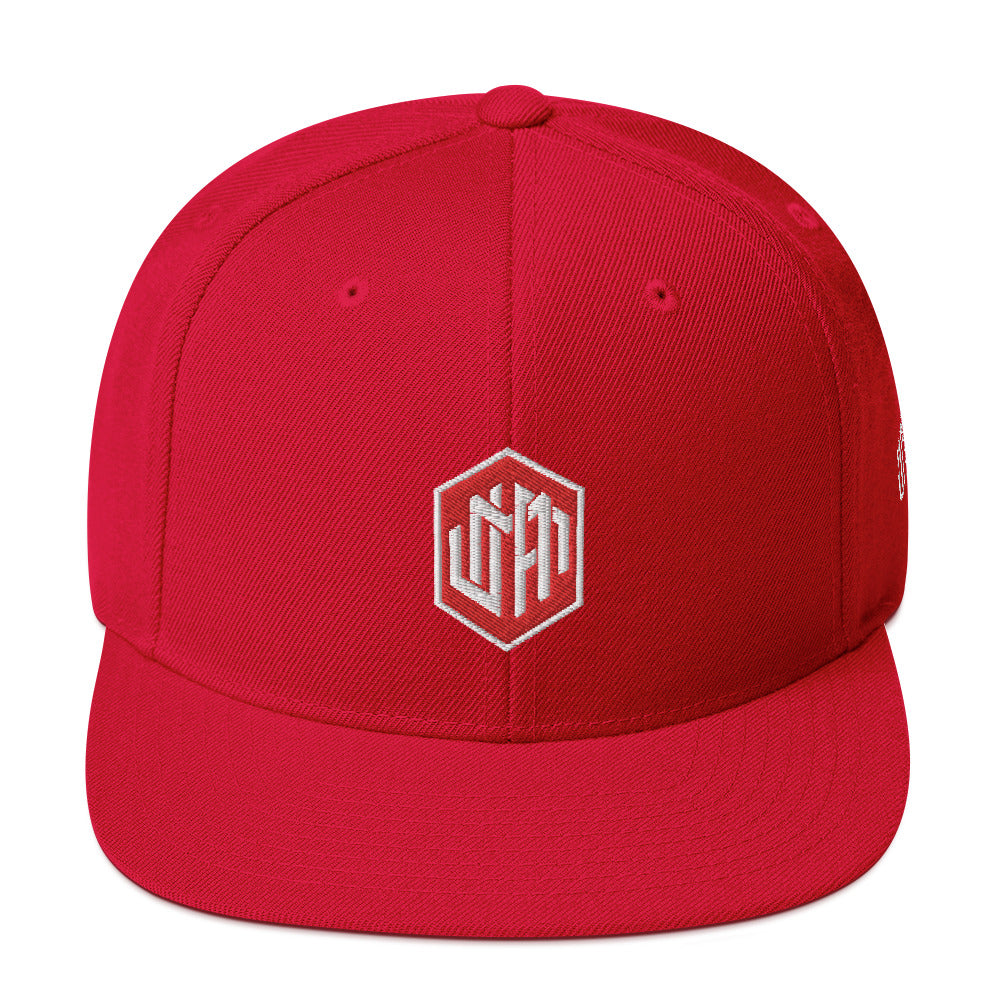 Diamanted Red Snapback Hat