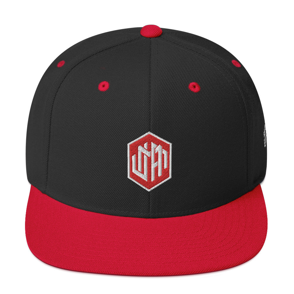 Diamanted Red Snapback Hat