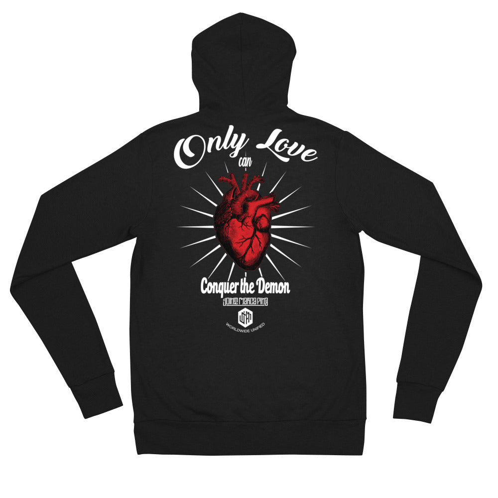 Only Love zip hoodie